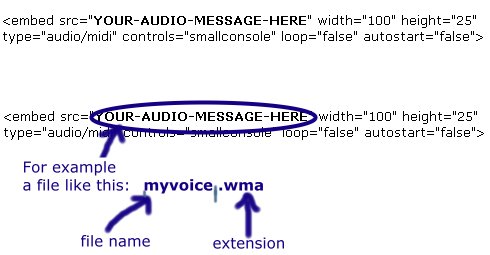 audio recording software... My code example..